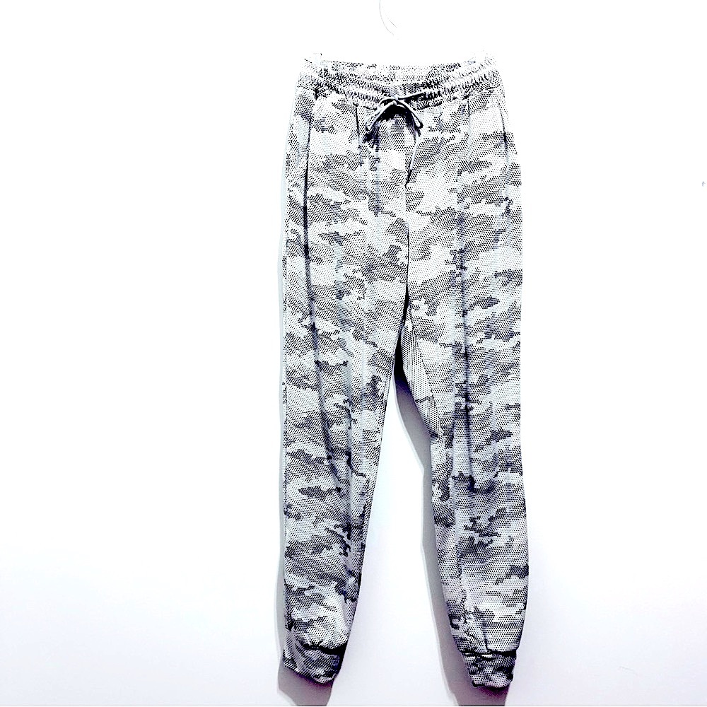 Shosho Women’s Joggers Track Pants Super Soft Camo Gray Sweatpants with Pockets